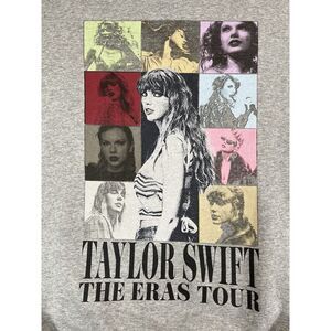 Taylor Swift Eras Tour Crewneck Sweatshirt Large Gray Concert Pullover